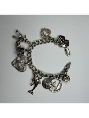 Charm bracelet sterling for Mom vintage 80s/90s s